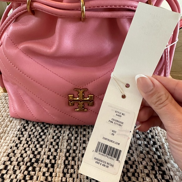 NWT - Tory Burch Kira Chevron Mini Bucket Bag - Picture 7 of 8